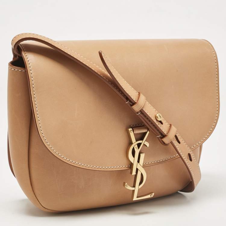 مملوكة مسبقًا Saint Laurent Tan Leather Kaia Crossbody Bag