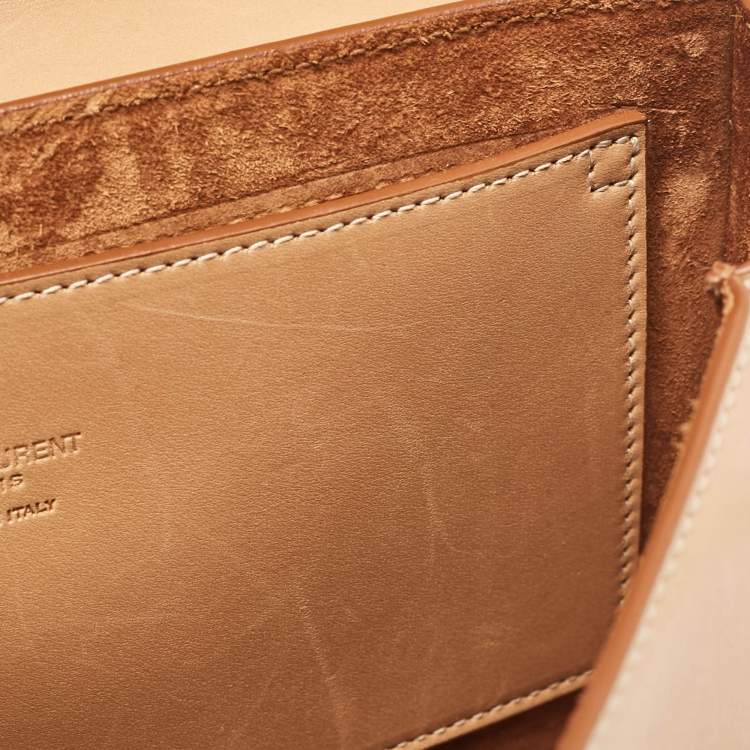 مملوكة مسبقًا Saint Laurent Tan Leather Kaia Crossbody Bag