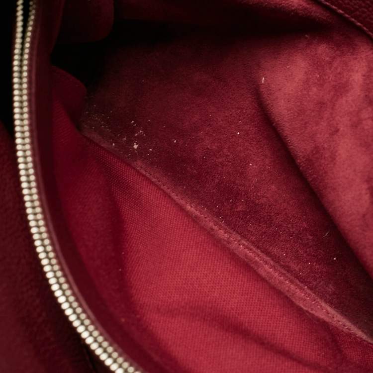 Pre Owned Saint Laurent Red Leather Small Classic Sac De Jour Tote