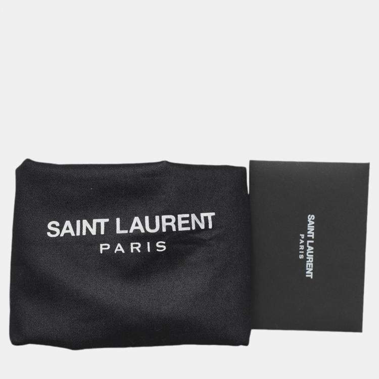 مملوكة مسبقًا Saint Laurent Paris Red Leather Y Chyc Clutch Bag