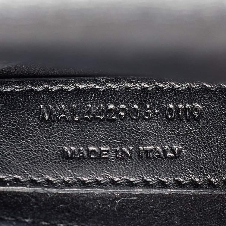 Pre Owned Saint Laurent Black Leather Medium Sunset Chain Shoulder Bag