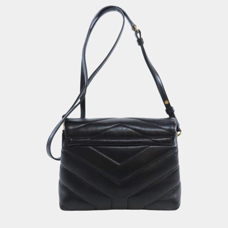 Pre Owned Saint Laurent Leather Lulu Toy Bag
