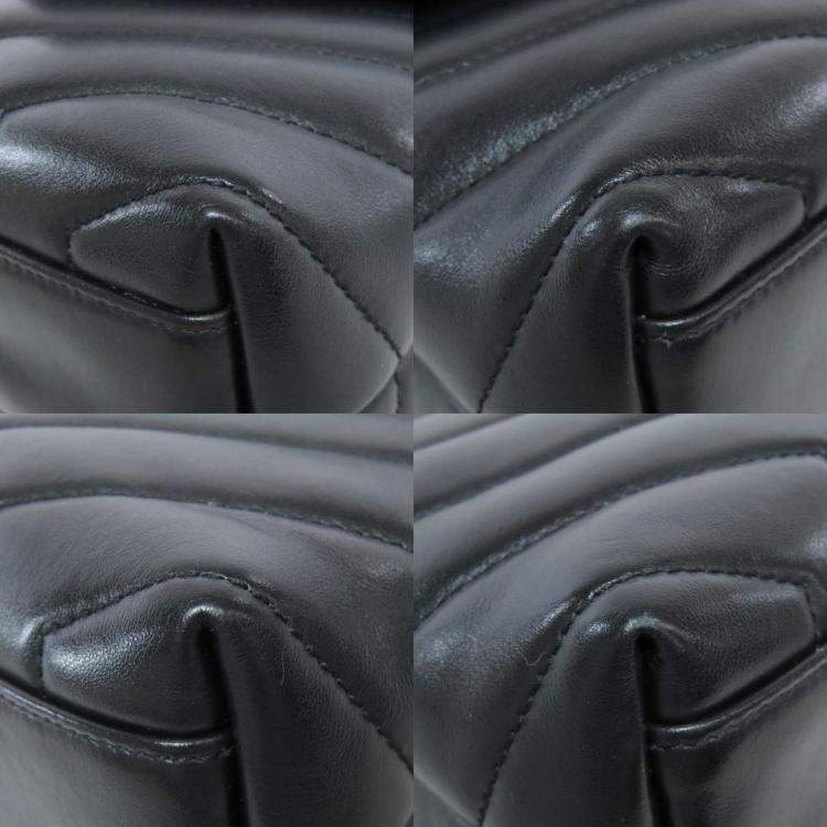 Pre Owned Saint Laurent Leather Lulu Toy Bag