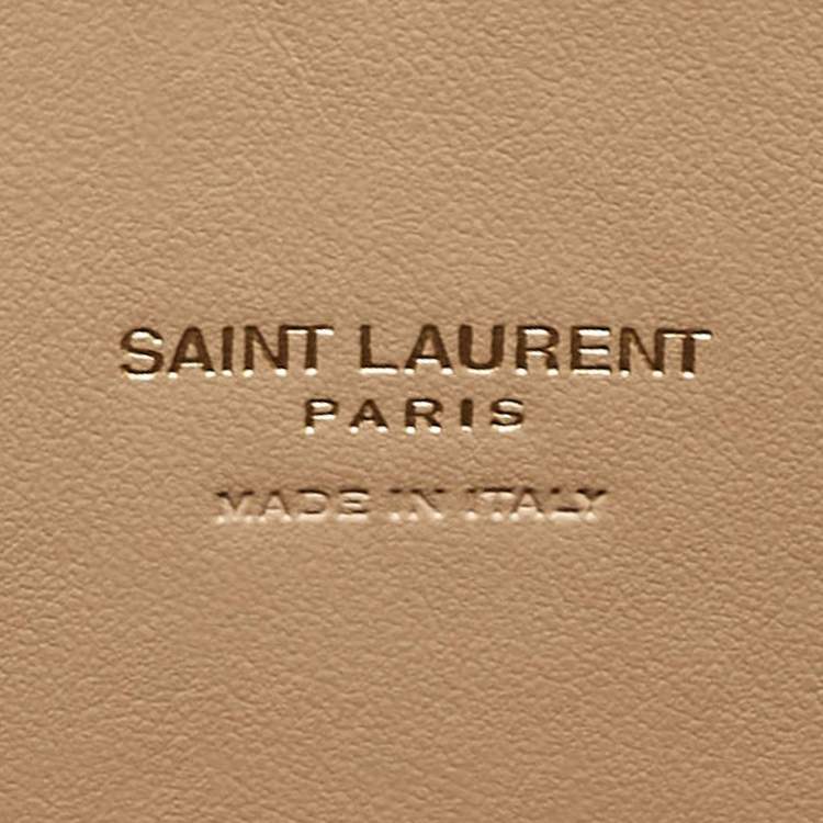 Pre Owned Saint Laurent Beige Leather Baby Classic Sac De Jour Tote