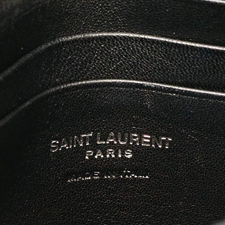 Pre Owned Saint Laurent Black Leather Teddy Drawstring Shoulder Bag