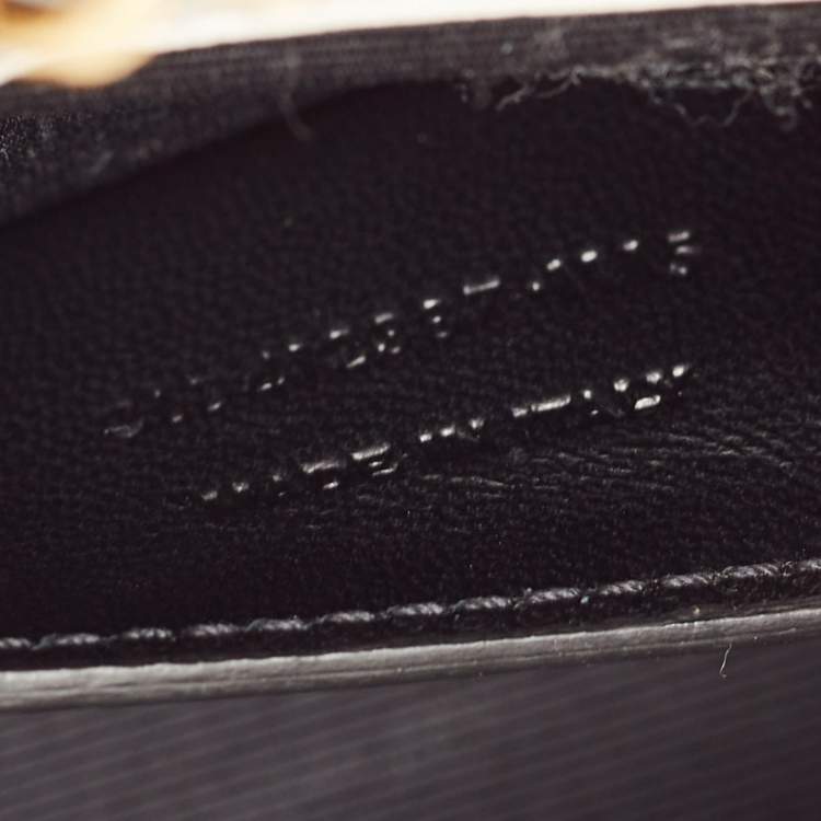 Pre Owned Saint Laurent Off White Python Embossed Leather Small Kate Tassel Crossbody Bag