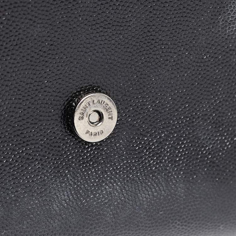 Pre Owned Saint Laurent Black Leather Medium Kate Shoulder Bag