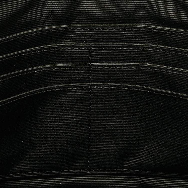 Pre Owned Saint Laurent Black Matelassé Leather Cassandra Tablet Pouch 
