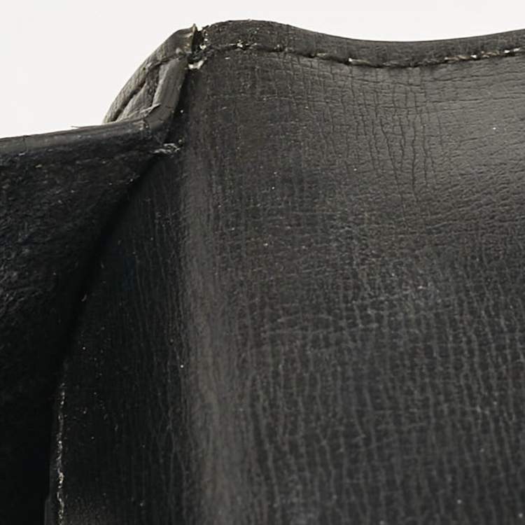 Pre Owned Saint Laurent Black Leather Medium Sunset Shoulder Bag