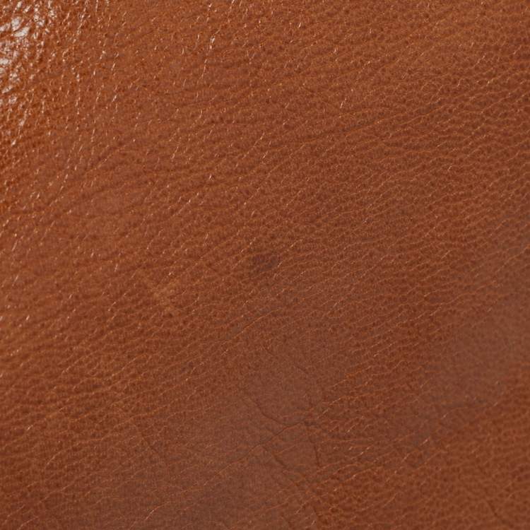 Pre Owned Saint Laurent Brown Leather Medium Rive Gauche Bag