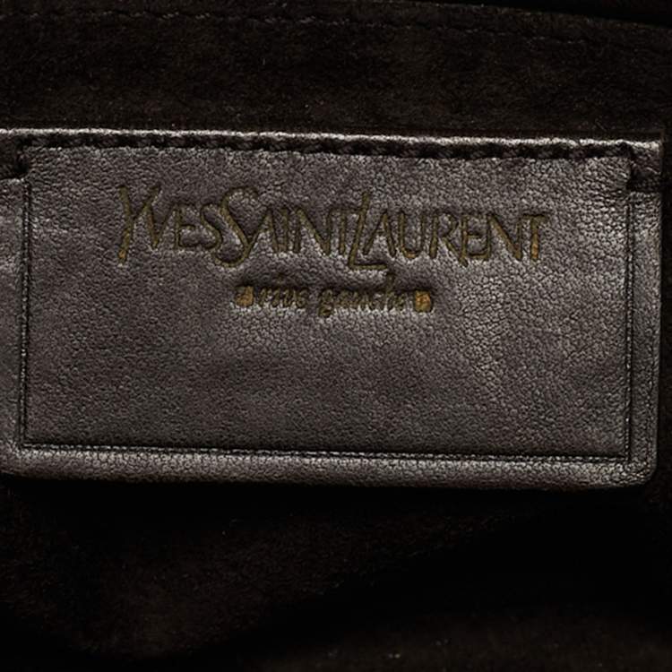 Pre Owned Saint Laurent Brown Python Large Muse Bag