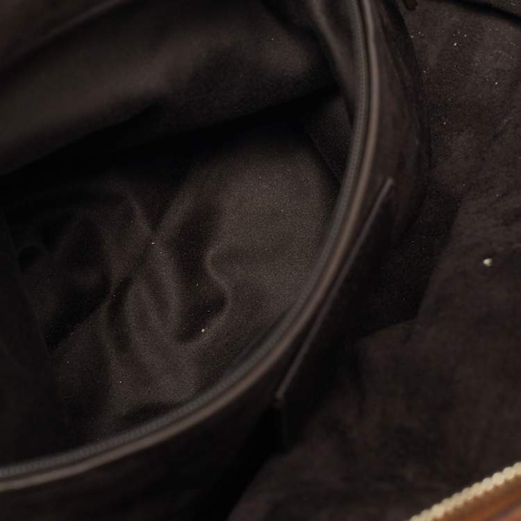 Pre Owned Saint Laurent Brown Python Large Muse Bag