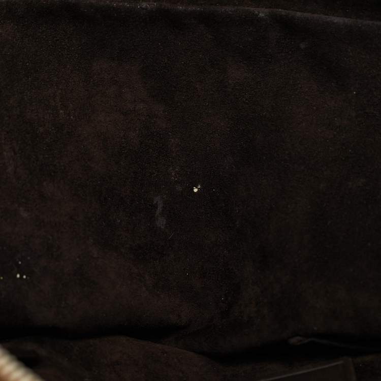 Pre Owned Saint Laurent Brown Python Large Muse Bag