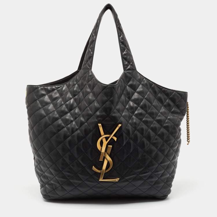 Saint laurent leather tote sale