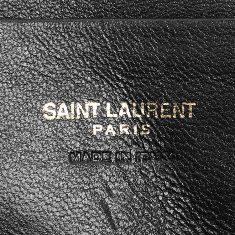 مملوكة مسبقًا Saint Laurent White Matelassé Leather Mini Lou Shoulder Bag