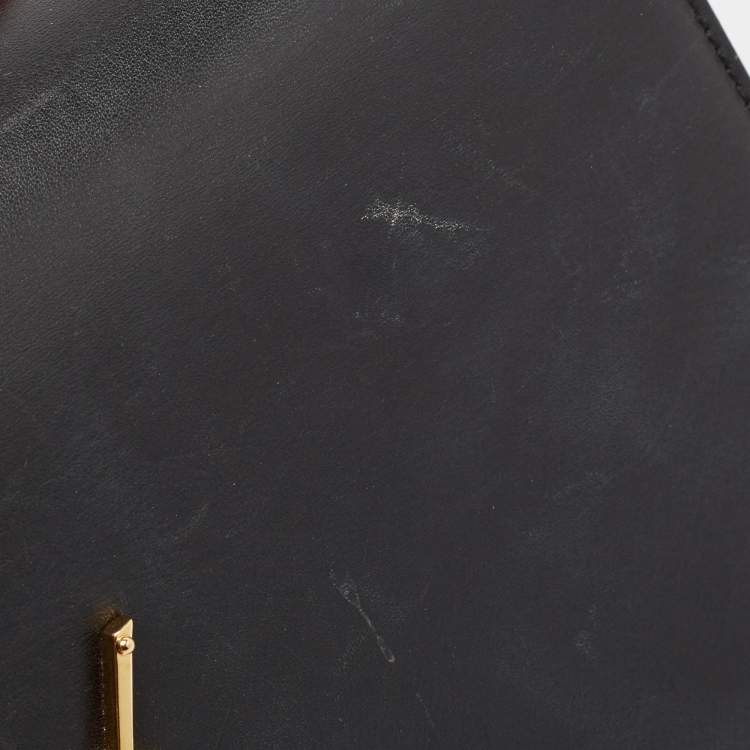Pre Owned Saint Laurent Black Leather Medium Kate Tassel Shoulder Bag