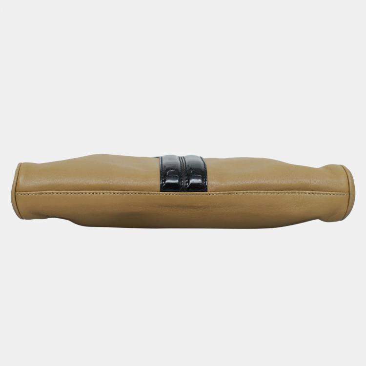 Pre Owned Saint Laurent Mix Patent Leather Clutch