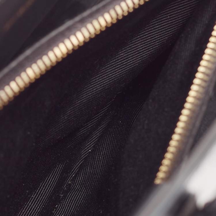 Pre Owned Saint Laurent Black Croc Embossed Leather Baby Classic Sac De Jour Tote