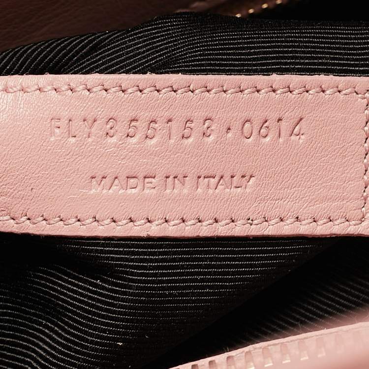 Pre Owned Saint Laurent Dusty Pink Leather Small Classic Sac De Jour Tote