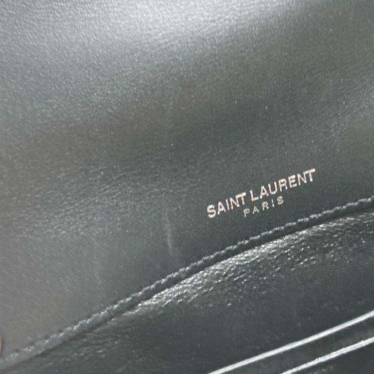 Pre Owned Saint Laurent Pink Leather Chain Crossbody Bag