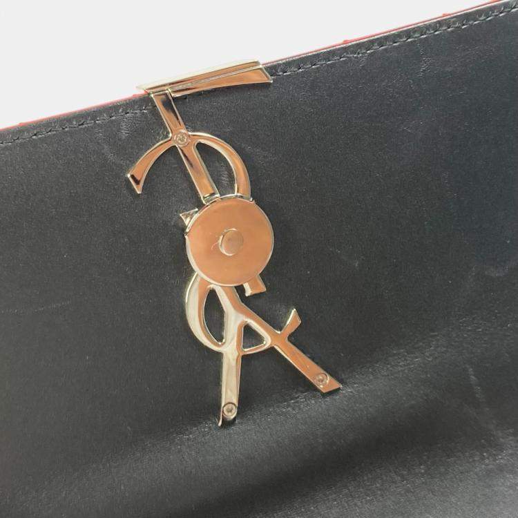 Pre Owned Saint Laurent Pink Leather Chain Crossbody Bag