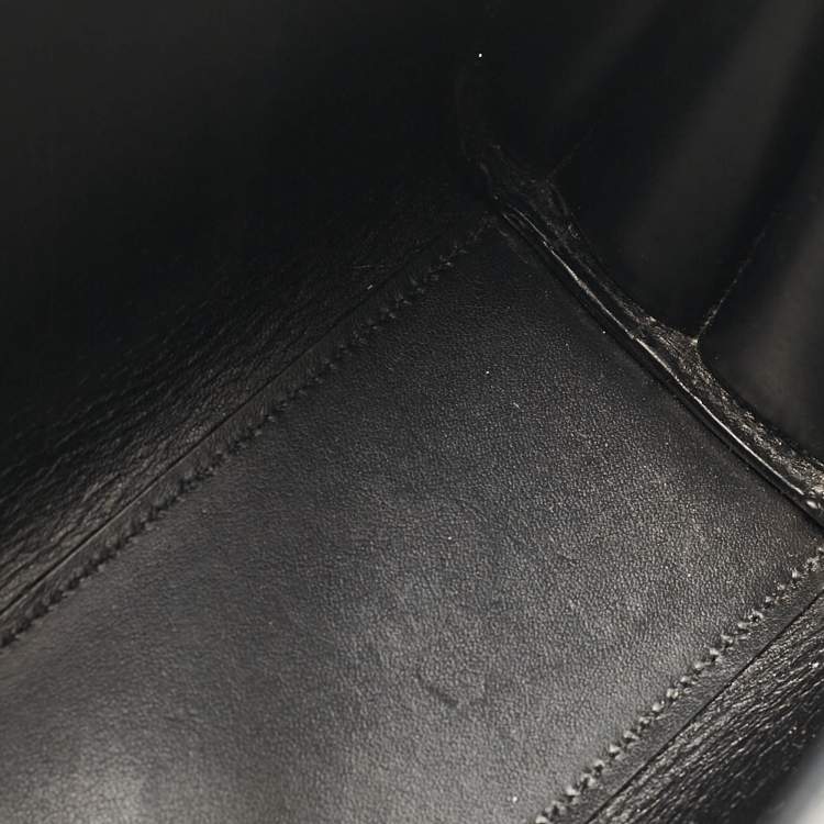Pre Owned Saint Laurent Black Leather Nano Classic Sac De Jour Tote