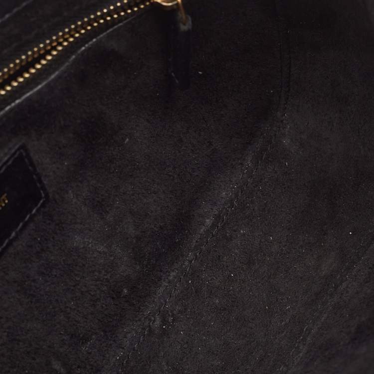 Pre Owned Saint Laurent Black Leather LE 5 À 7 Shoulder Bag