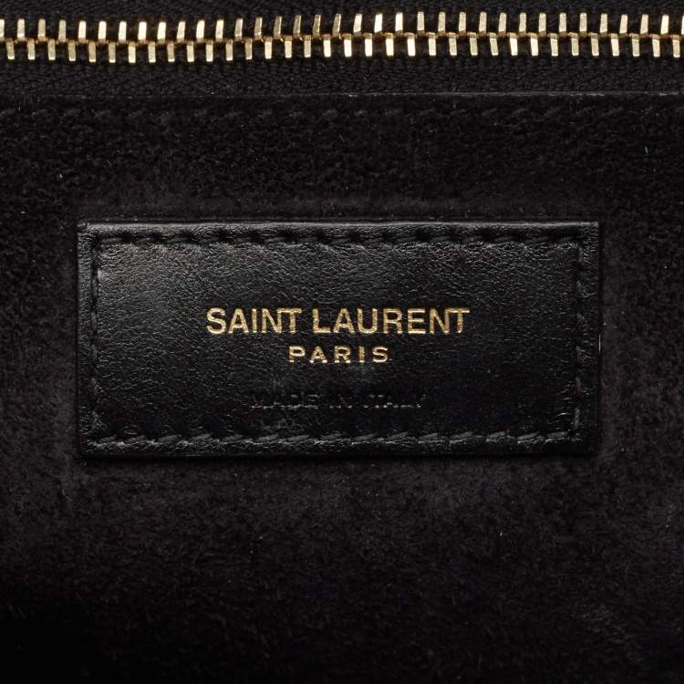 Pre Owned Saint Laurent Black Leather LE 5 À 7 Shoulder Bag