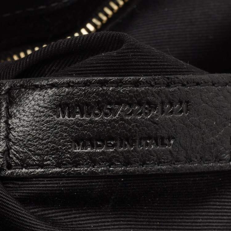 Pre Owned Saint Laurent Black Leather LE 5 À 7 Shoulder Bag