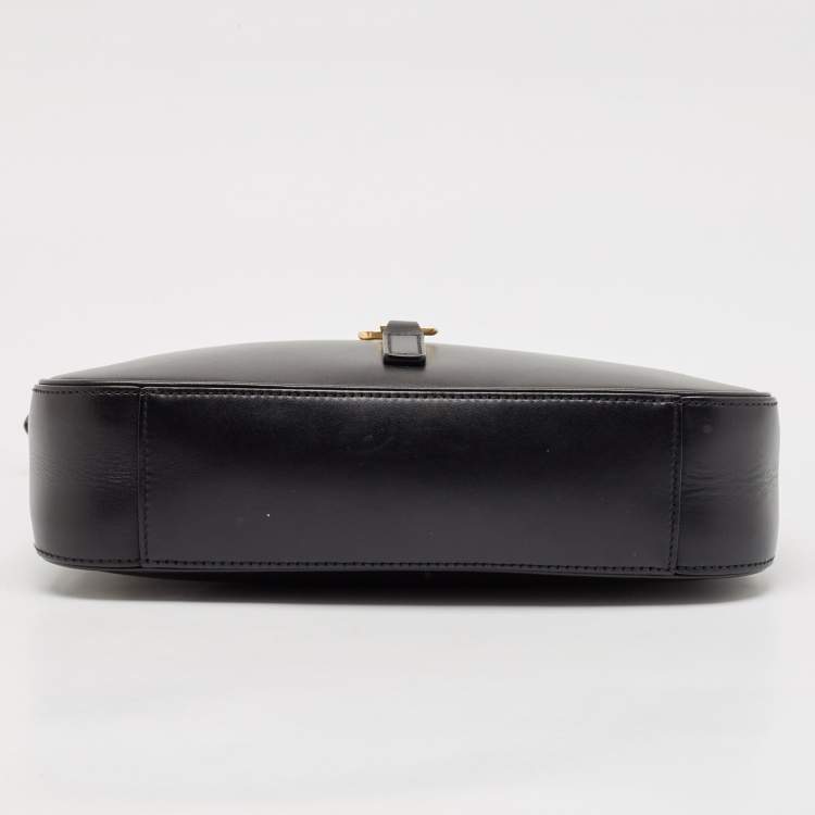 Pre Owned Saint Laurent Black Leather LE 5 À 7 Shoulder Bag