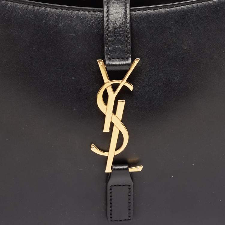Pre Owned Saint Laurent Black Leather LE 5 À 7 Shoulder Bag