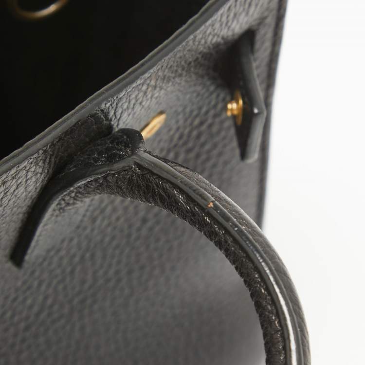 Pre Owned Saint Laurent Black Leather Nano Classic Sac De Jour Tote