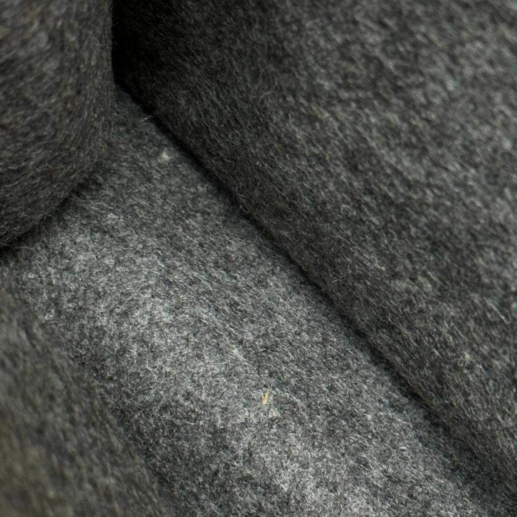Pre Owned Saint Laurent Gray/Black Shoulder Tote Bag