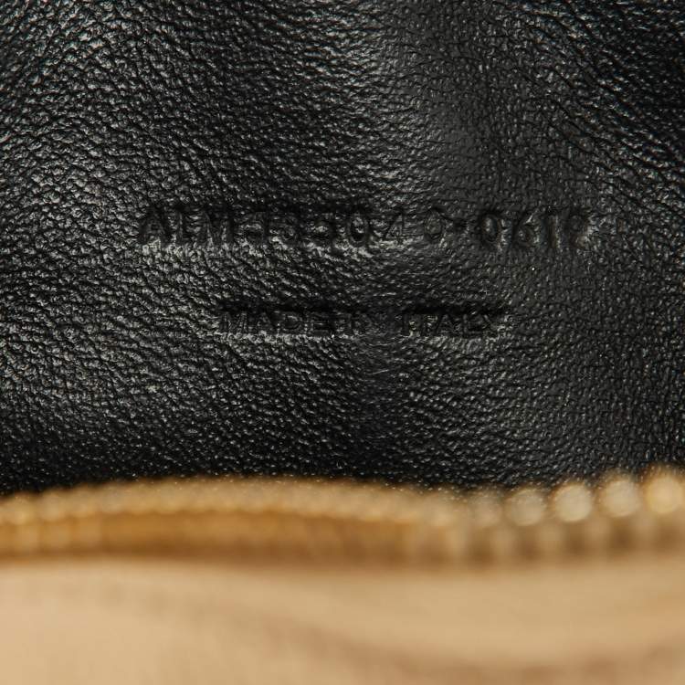 Pre Owned Saint Laurent Beige Matelasse Leather Monogram Mini Lou Camera Bag
