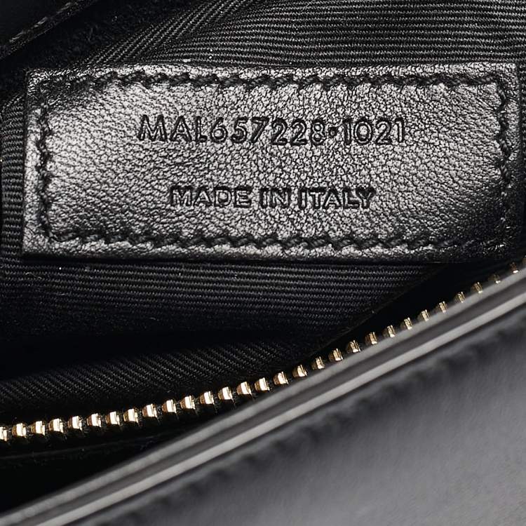 Pre Owned Saint Laurent Black Leather LE 5 À 7 Shoulder Bag