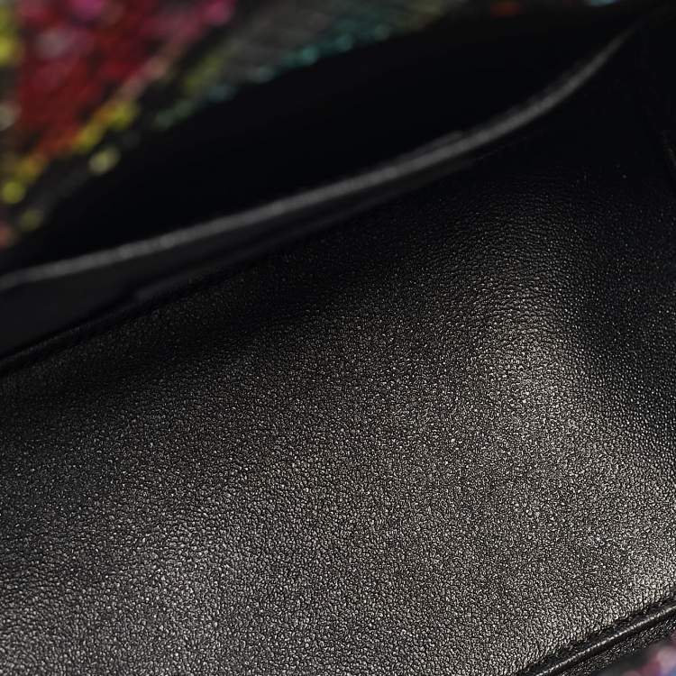 Pre Owned Saint Laurent Multicolor Python Nano Classic Sac De Jour Tote