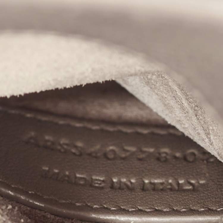 Pre Owned Saint Laurent Grey Leather Nano Classic Sac De Jour Tote