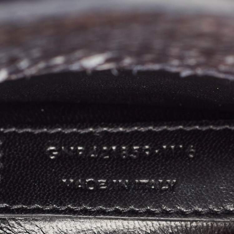 Pre Owned Saint Laurent Dark Grey Python Baby Classic Sac De Jour Tote