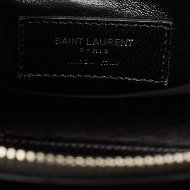 Pre Owned Saint Laurent Dark Grey Python Baby Classic Sac De Jour Tote