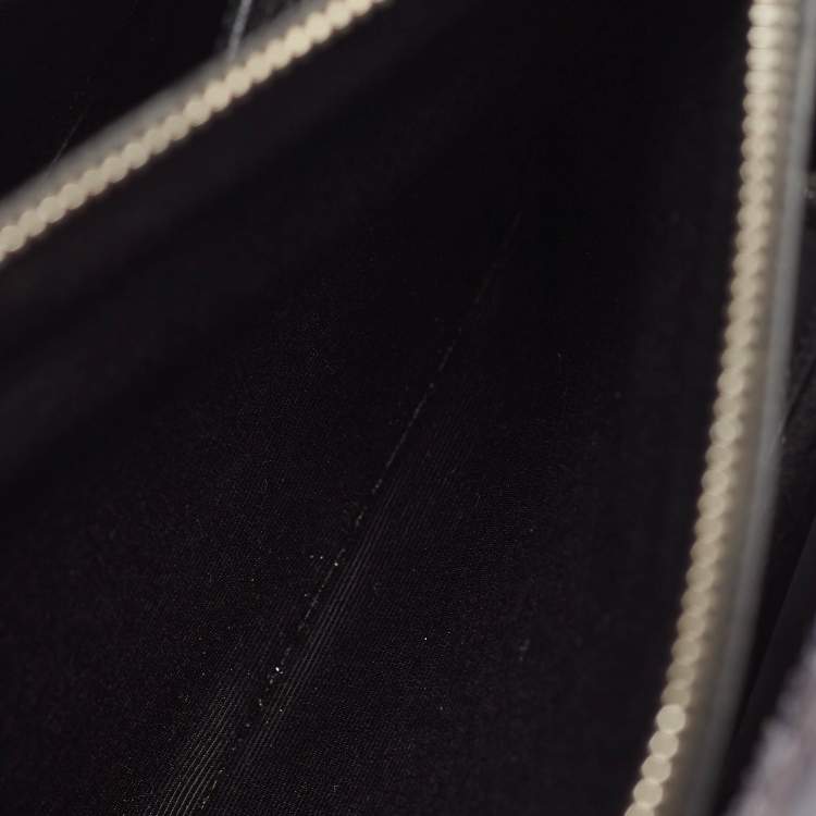 Pre Owned Saint Laurent Dark Grey Python Baby Classic Sac De Jour Tote