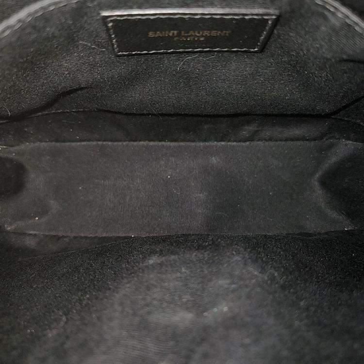 Pre Owned Saint Laurent Red Leather Lou Camera Bag