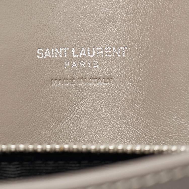 Pre Owned Saint Laurent Grey Leather Baby Classic Sac De Jour Tote