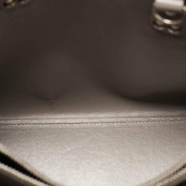 Pre Owned Saint Laurent Grey Leather Baby Classic Sac De Jour Tote