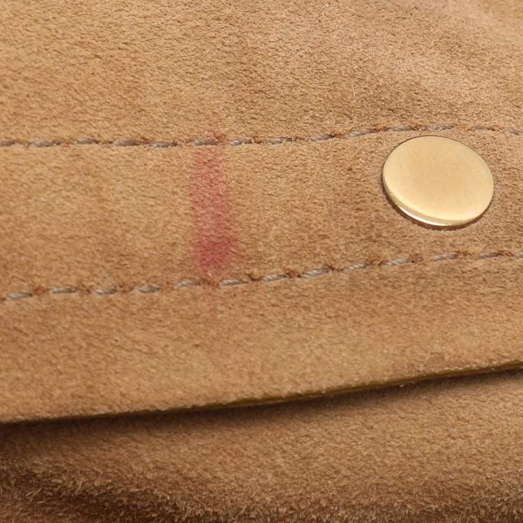 Pre Owned Saint Laurent Multicolor Leather and Suede Large Muse Two Satchel