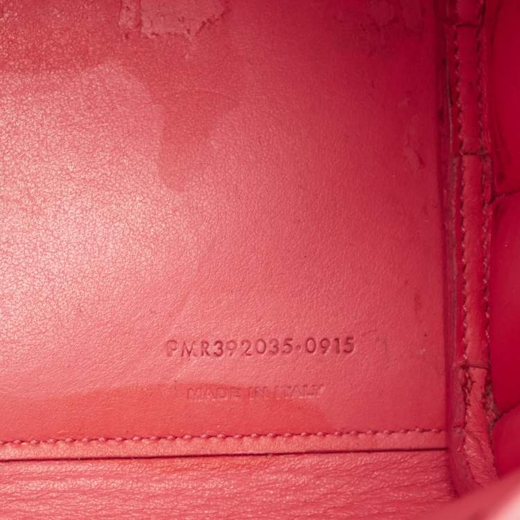 Pre Owned Saint Laurent Dark Pink Leather Nano Classic Sac De Jour Tote