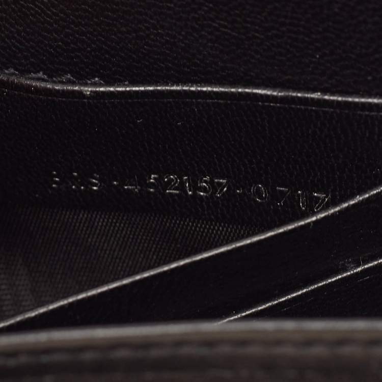 Pre Owned Saint Laurent Gold Textured Leather Mini Sunset Chain Bag