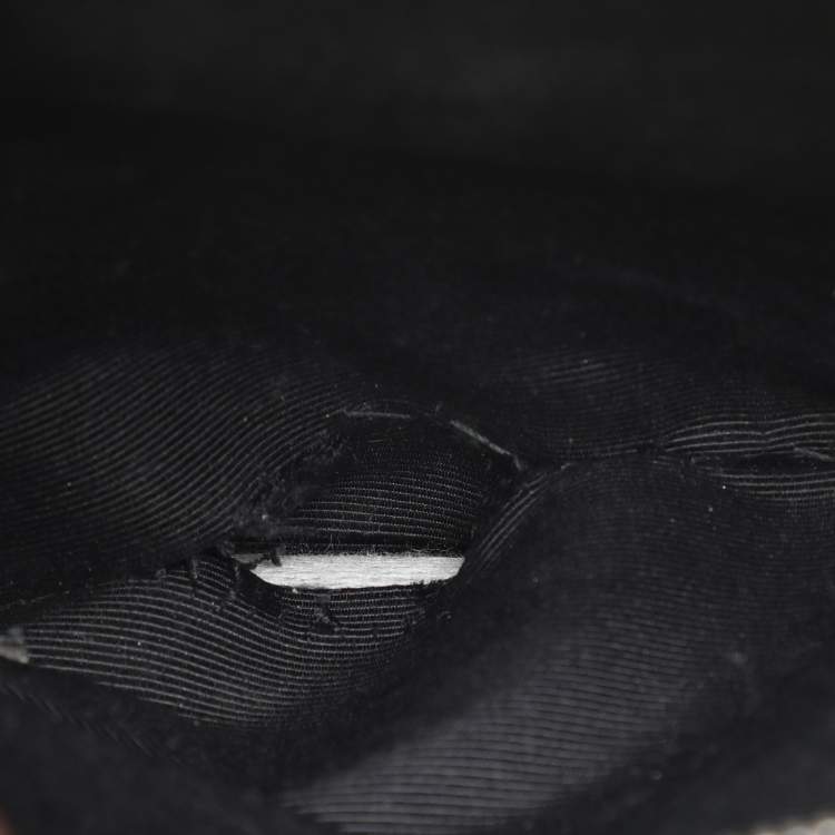 Pre Owned Saint Laurent Black Croc Embossed Leather Small Classic Sac De Jour Tote