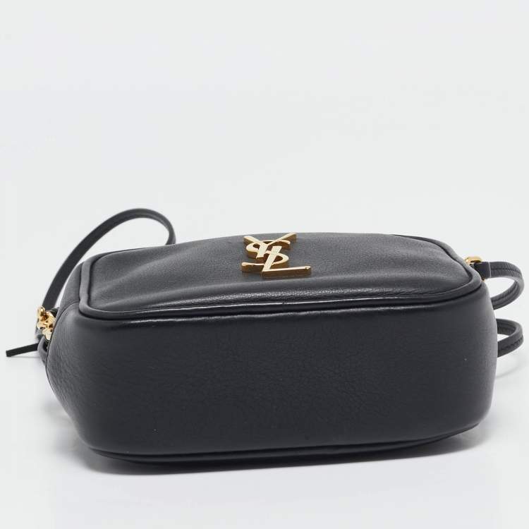 Pre Owned Saint Laurent Black Leather Blogger Crossbody Bag