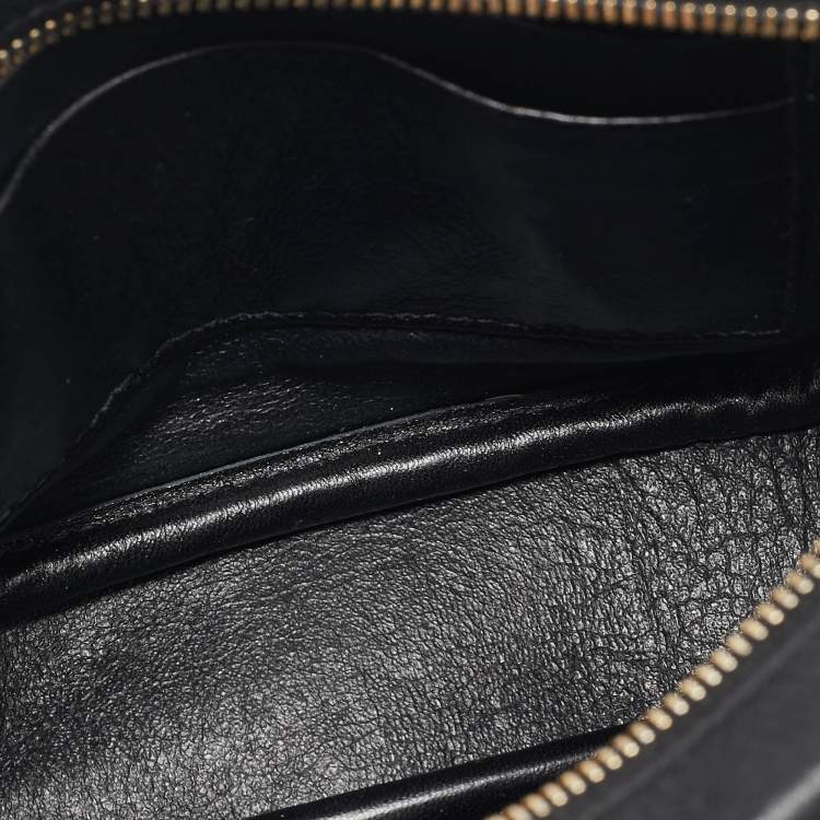 Pre Owned Saint Laurent Black Leather Blogger Crossbody Bag