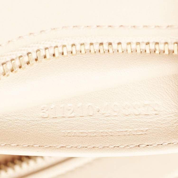 Pre Owned Saint Laurent Beige Leather Small Cabas Chyc Tote